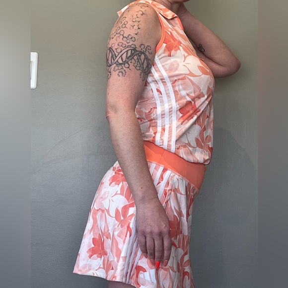 Adidas exclusive “our fairway floral collection” performance skort & top - Picture 3 of 15